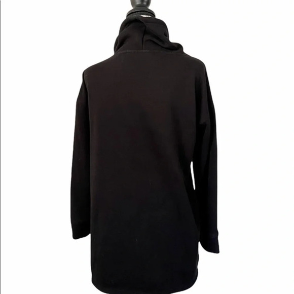 Tahari Black Long Sleeve Mock Neck Sweater Dress Women’s XS Pullover Mini Goth - Picture 5 of 12